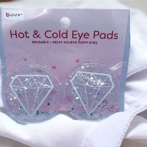Reusable NWT Hot Cold Gel Eye Pads ❤️ Silver Puffy Eyes Swelling Cooling 2 Pack